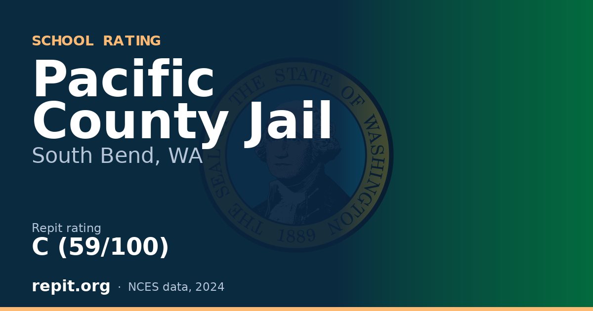 Pacific County Jail, South Bend, WA — Repit school rating C (59/100)