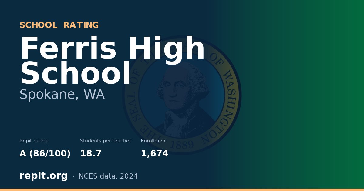 Ferris High School, Spokane, WA — Repit school rating A (86/100)