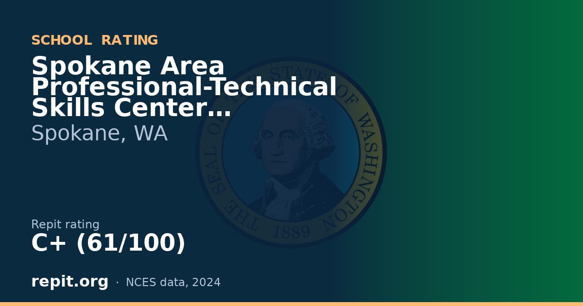 Spokane Area Professional-Technical Skills Center, Spokane, WA — Repit school rating C+ (61/100)