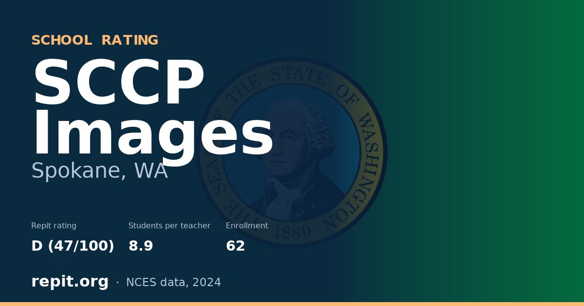 SCCP Images, Spokane, WA — Repit school rating D (47/100)