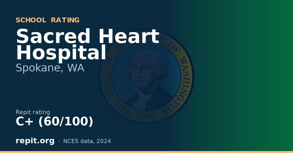 Sacred Heart Hospital, Spokane, WA — Repit school rating C+ (60/100)