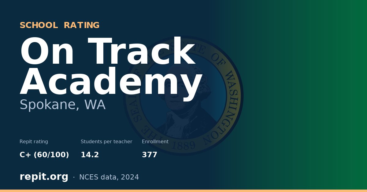On Track Academy, Spokane, WA — Repit school rating C+ (60/100)