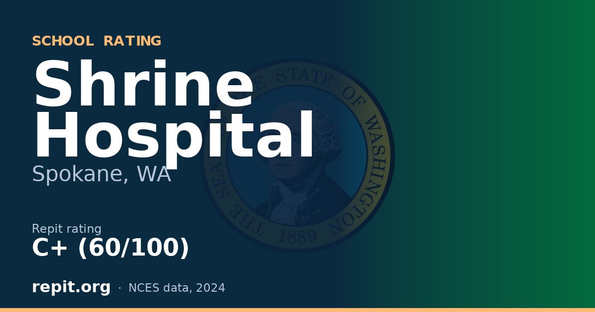 Shrine Hospital, Spokane, WA — Repit school rating C+ (60/100)
