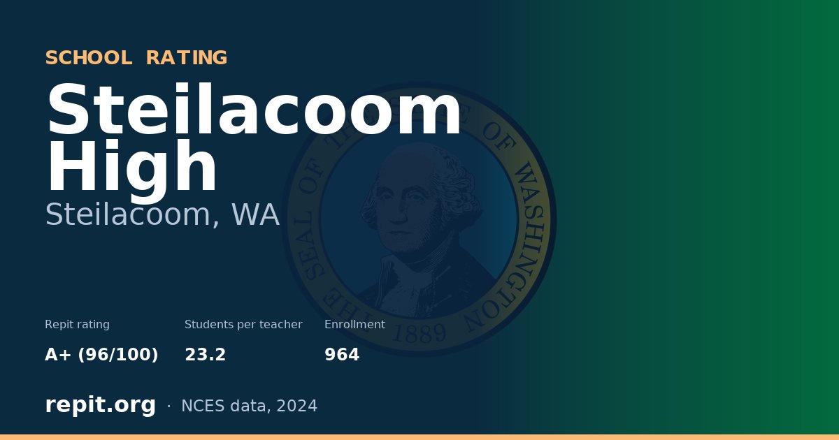Steilacoom High, Steilacoom, WA — Repit school rating A+ (96/100)