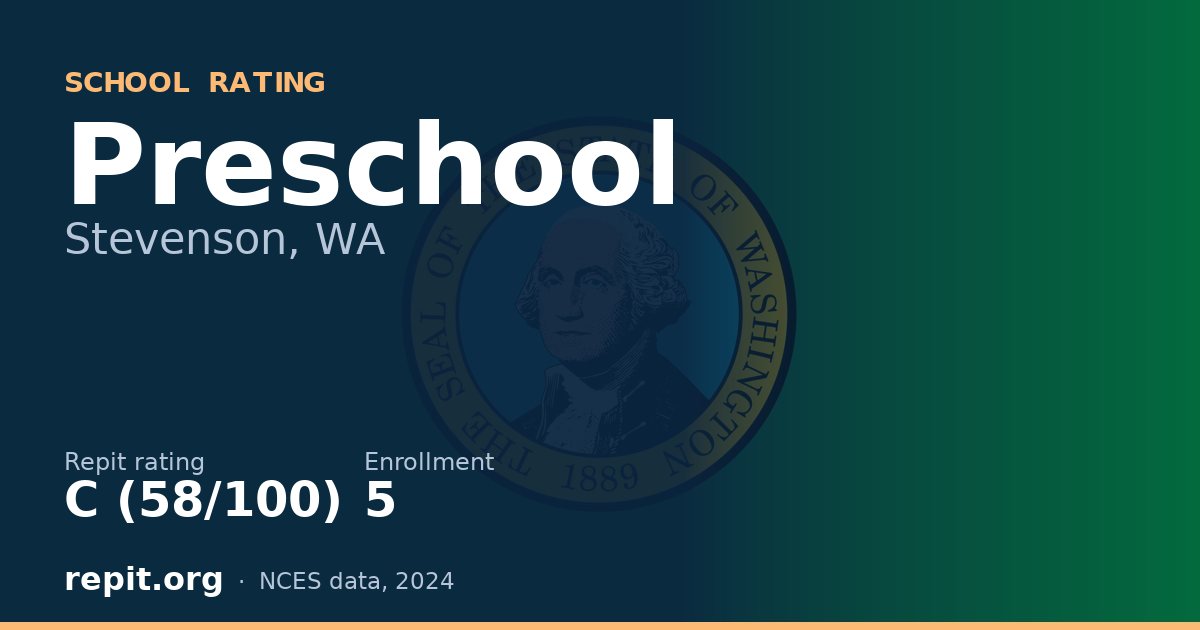 Preschool, Stevenson, WA — Repit school rating C (58/100)