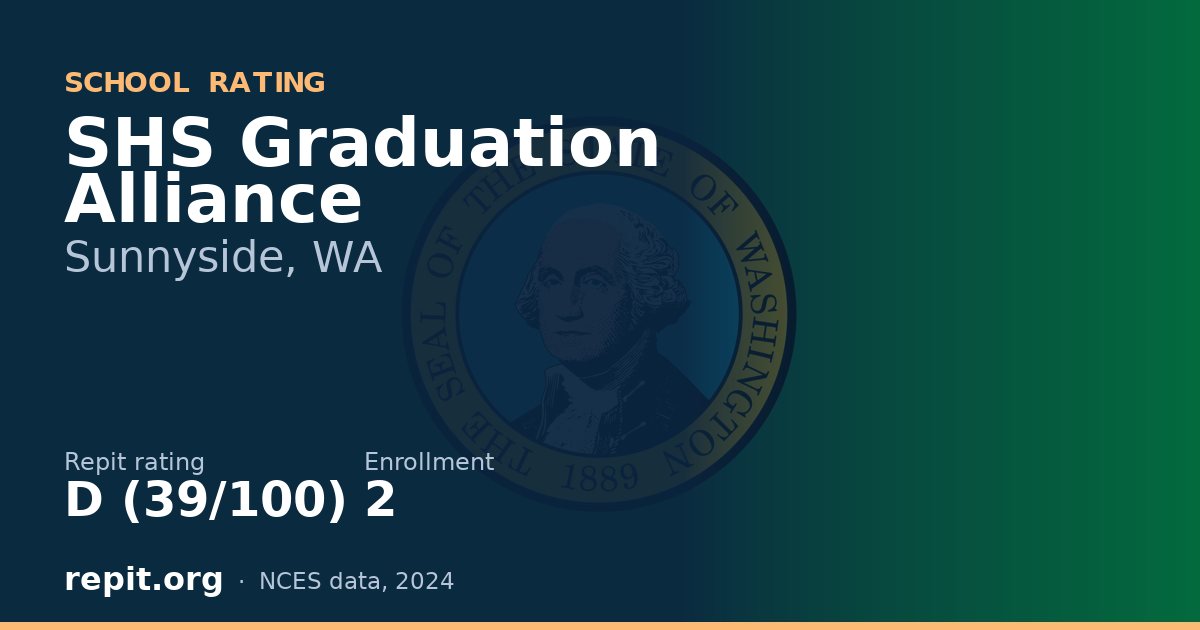 SHS Graduation Alliance, Sunnyside, WA — Repit school rating D (39/100)