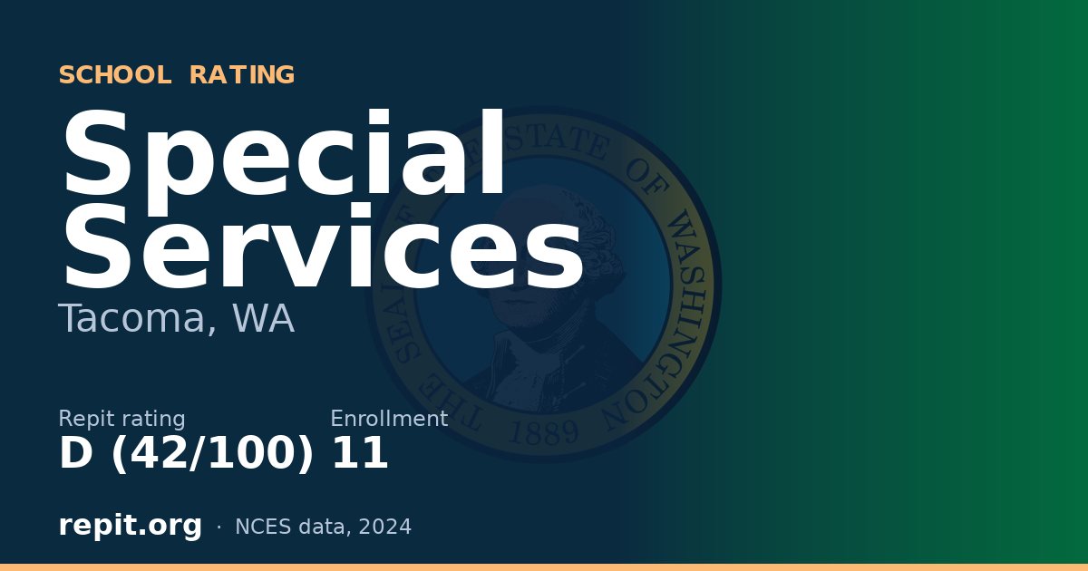 Special Services, Tacoma, WA — Repit school rating D (42/100)