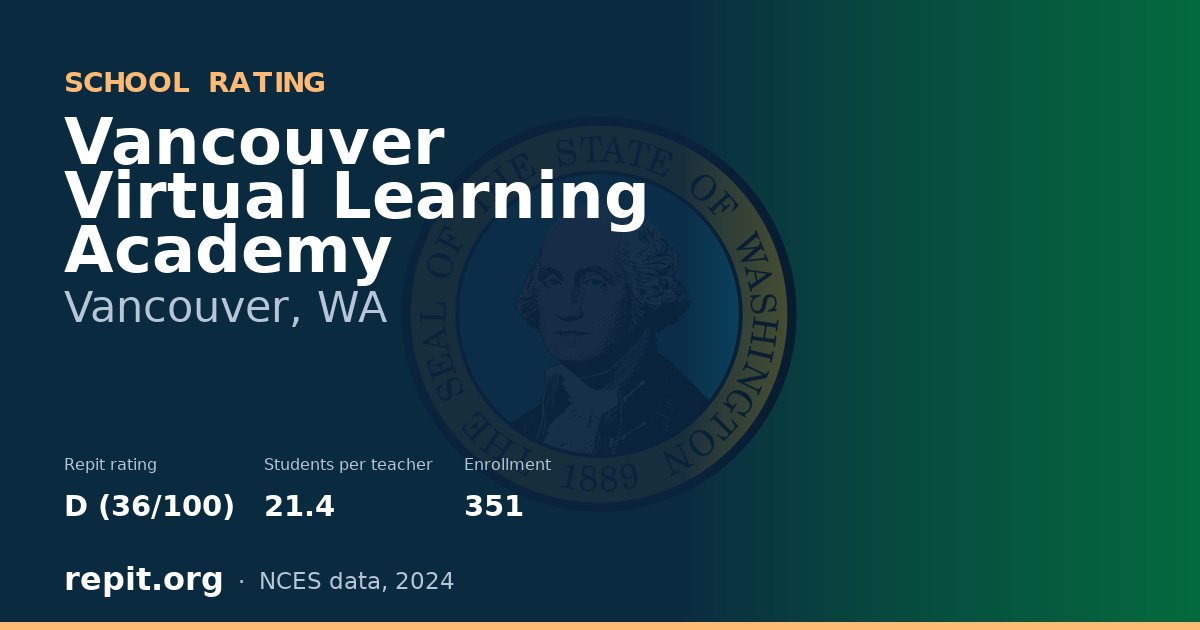 Vancouver Virtual Learning Academy, Vancouver, WA — Repit school rating D (36/100)