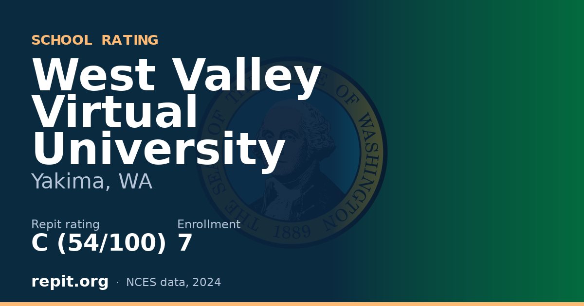West Valley Virtual University, Yakima, WA — Repit school rating C (54/100)