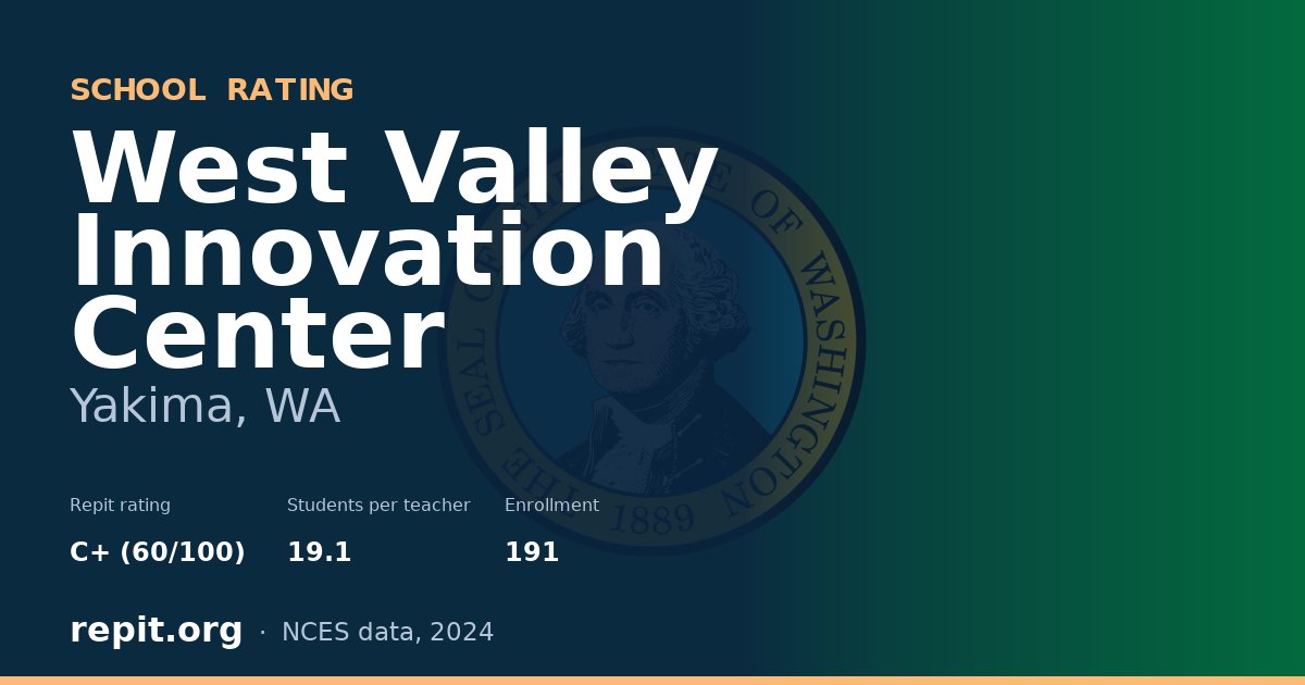 West Valley Innovation Center, Yakima, WA — Repit school rating C+ (60/100)
