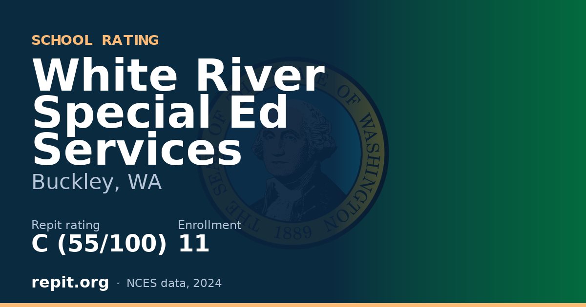 White River Special Ed Services, Buckley, WA — Repit school rating C (55/100)