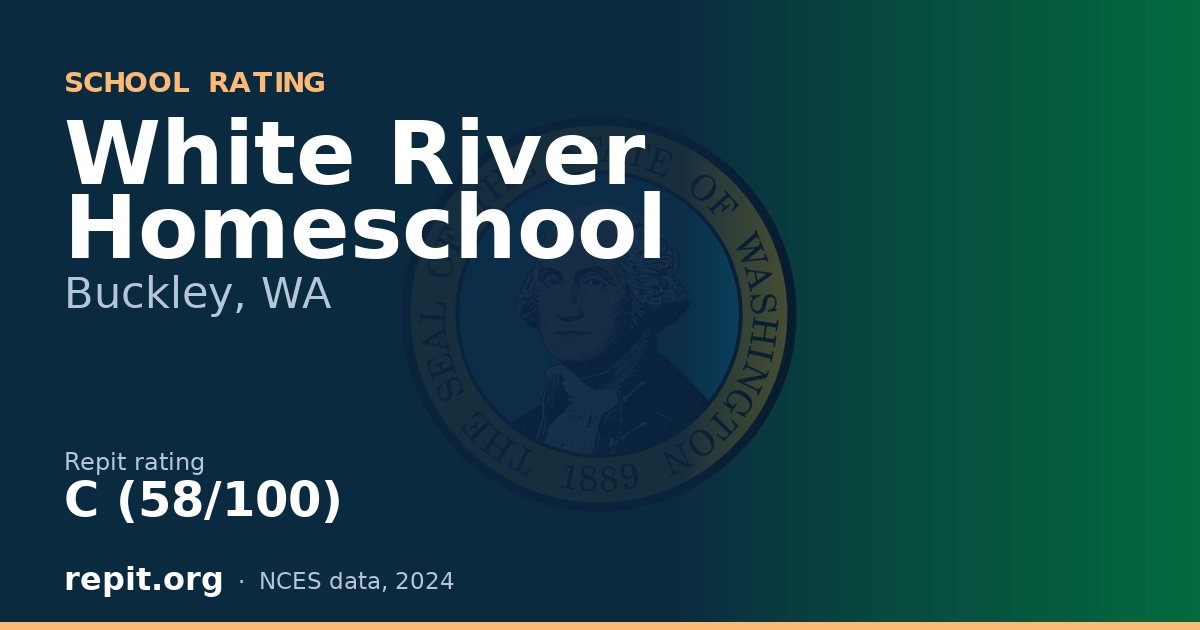 White River Homeschool, Buckley, WA — Repit school rating C (58/100)