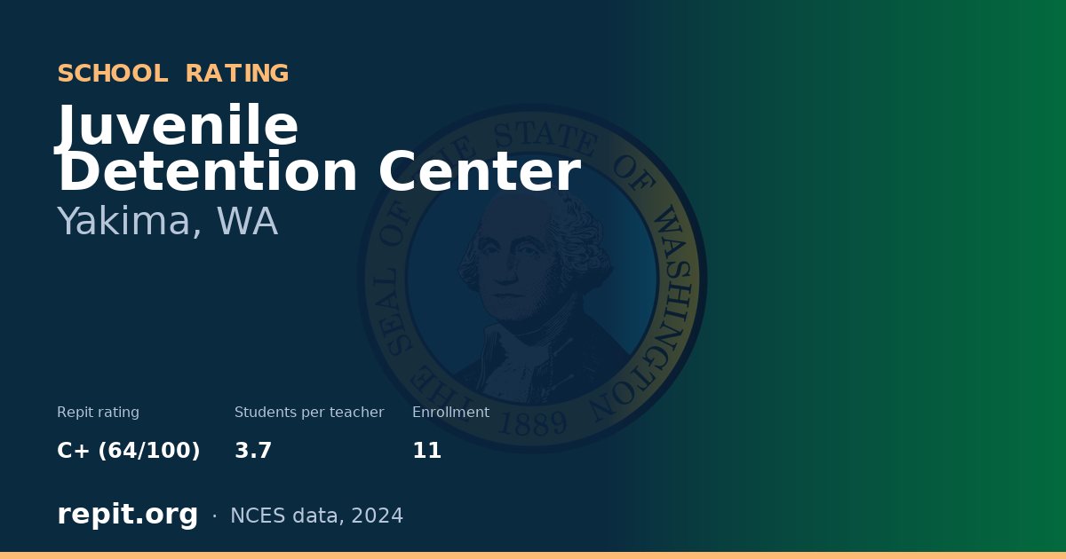 Juvenile Detention Center, Yakima, WA — Repit school rating C+ (64/100)