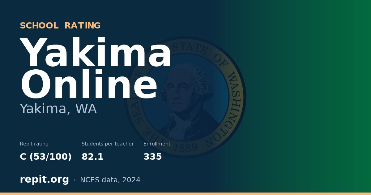 Yakima Online, Yakima, WA — Repit school rating C (53/100)