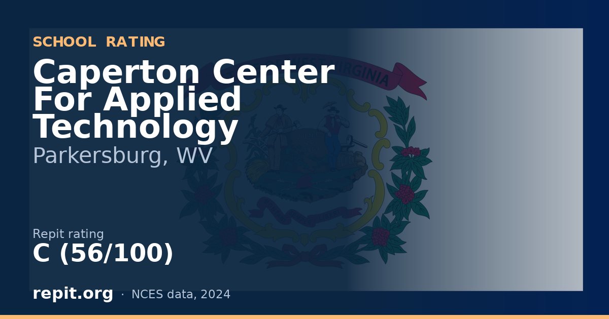 Caperton Center For Applied Technology, Parkersburg, WV — Repit school rating C (56/100)
