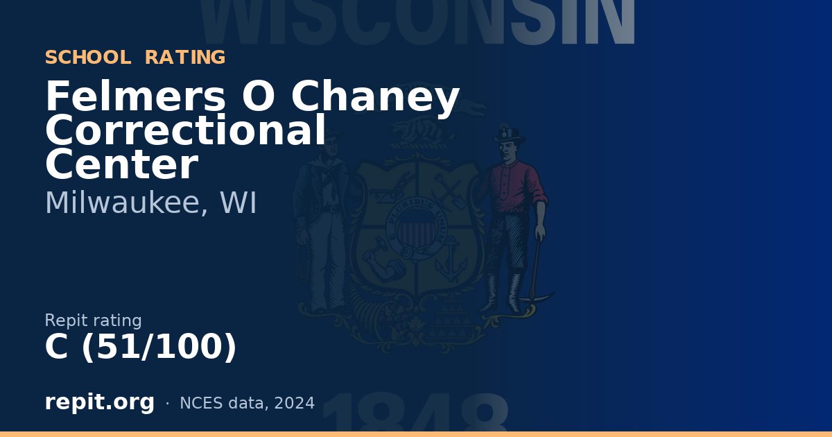 Felmers O Chaney Correctional Center, Milwaukee, WI — Repit school rating C (51/100)