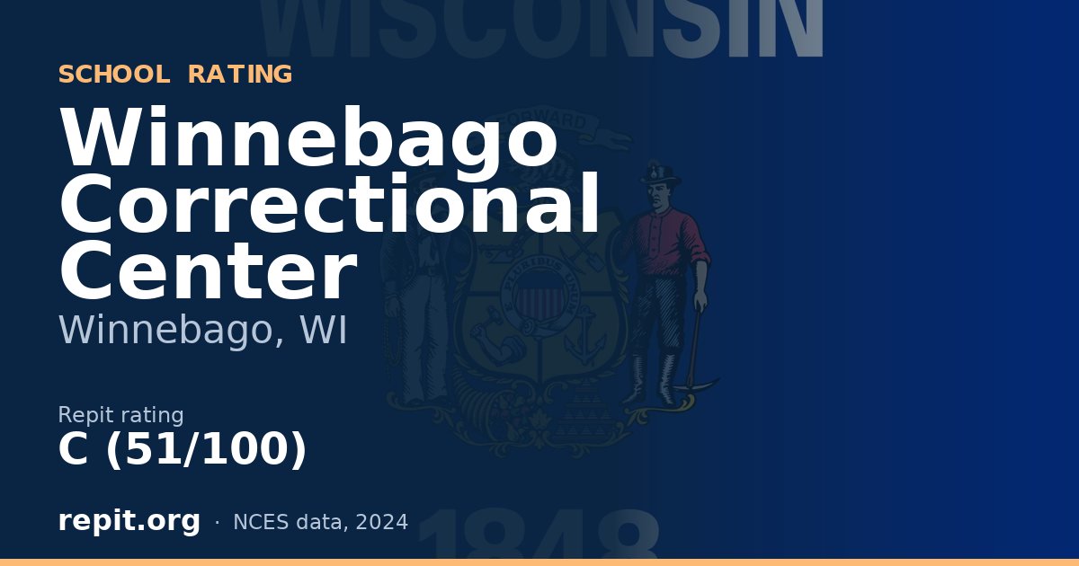 Winnebago Correctional Center, Winnebago, WI — Repit school rating C (51/100)