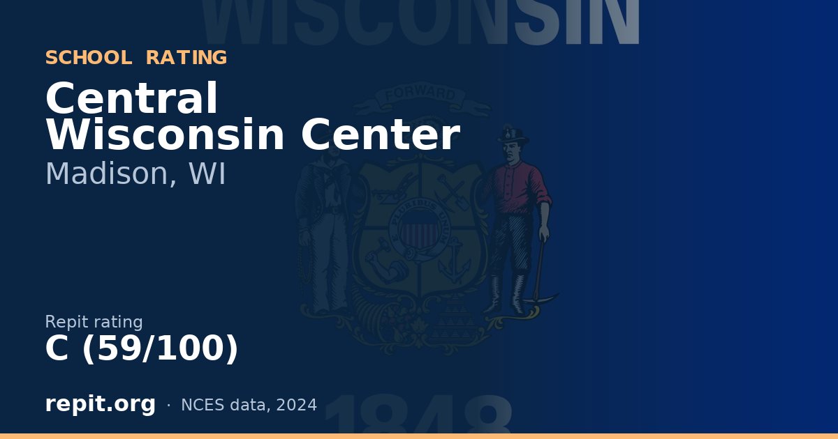 Central Wisconsin Center, Madison, WI — Repit school rating C (59/100)