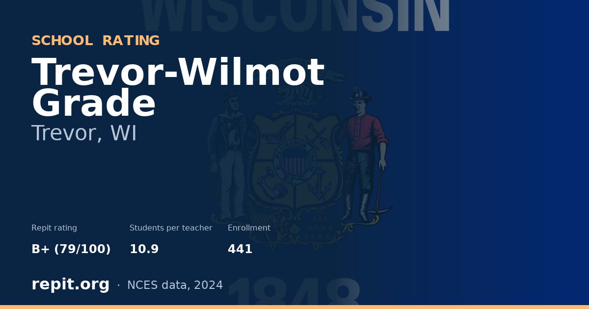 Trevor-Wilmot Grade, Trevor, WI — Repit school rating B+ (79/100)