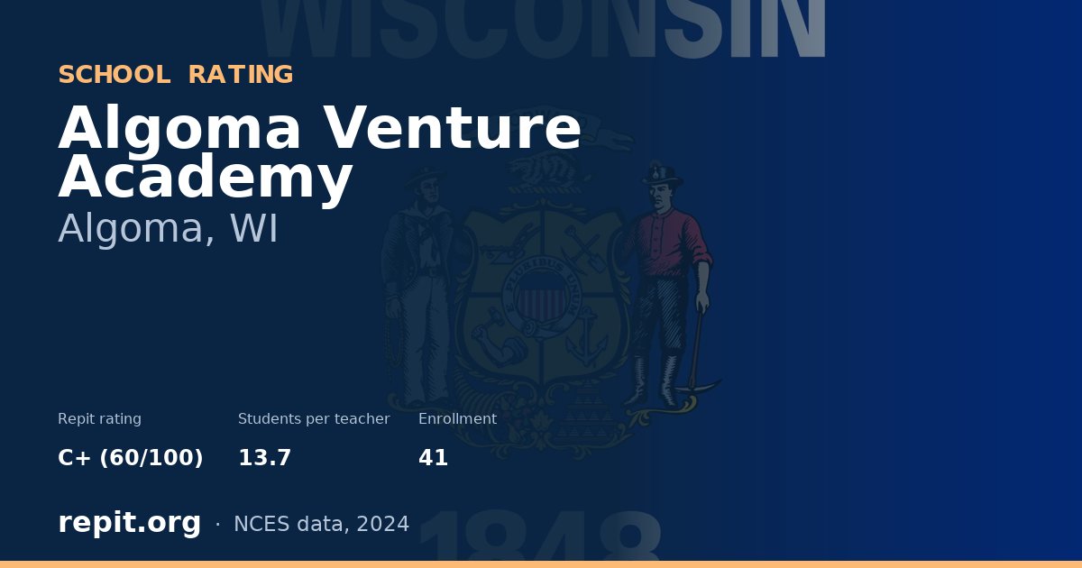Algoma Venture Academy, Algoma, WI — Repit school rating C+ (60/100)