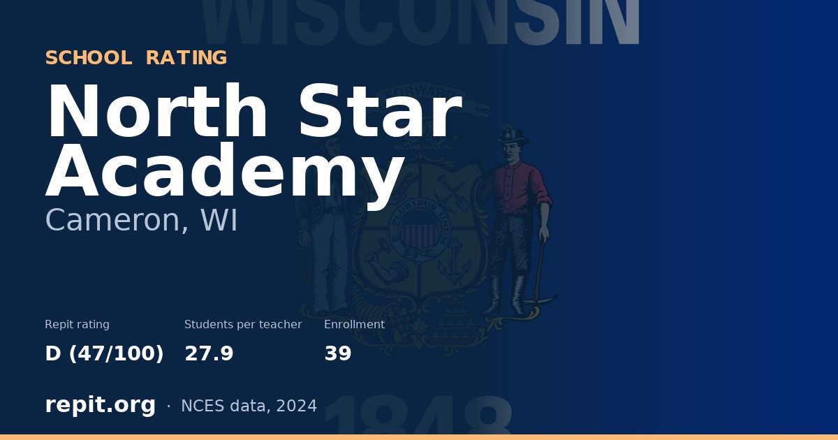 North Star Academy, Cameron, WI — Repit school rating D (47/100)