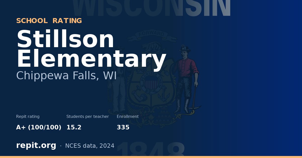Stillson Elementary, Chippewa Falls, WI — Repit school rating A+ (100/100)