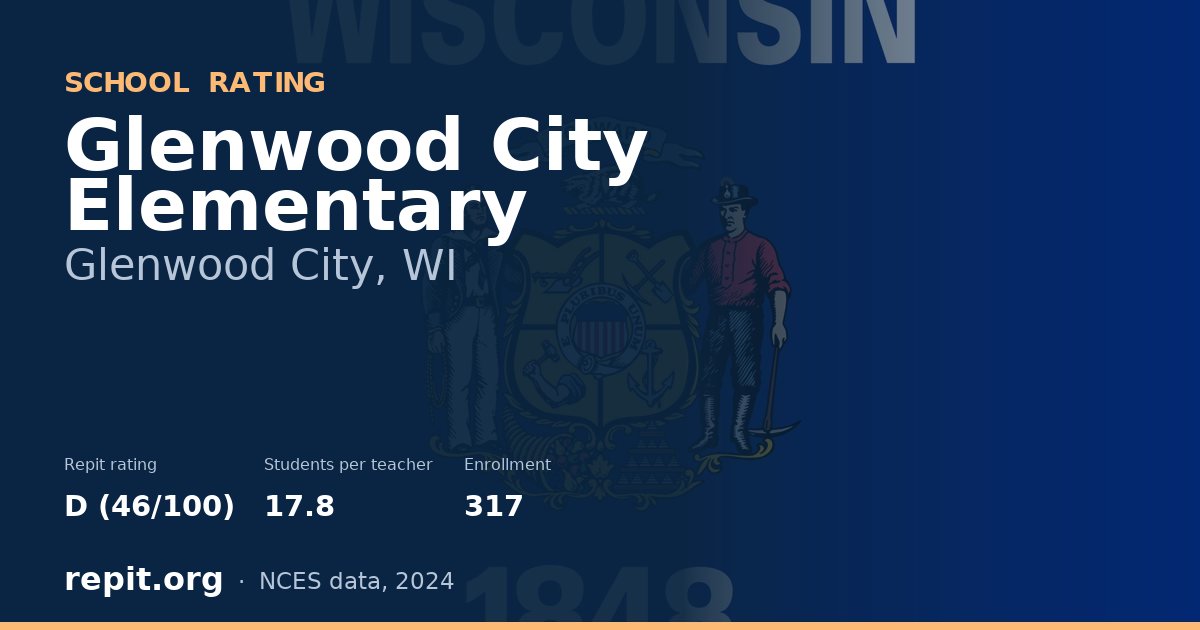 Glenwood City Elementary, Glenwood City, WI — Repit school rating D (46/100)