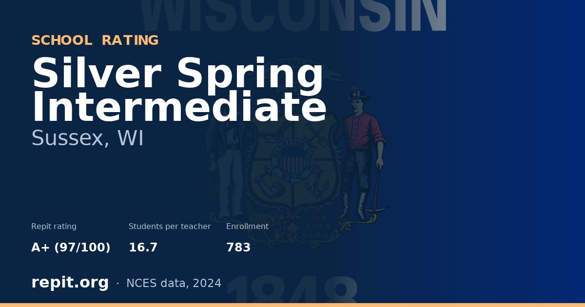 Silver Spring Intermediate, Sussex, WI — Repit school rating A+ (97/100)