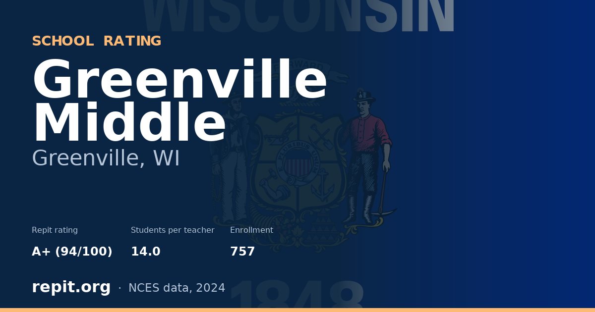 Greenville Middle, Greenville, WI — Repit school rating A+ (94/100)