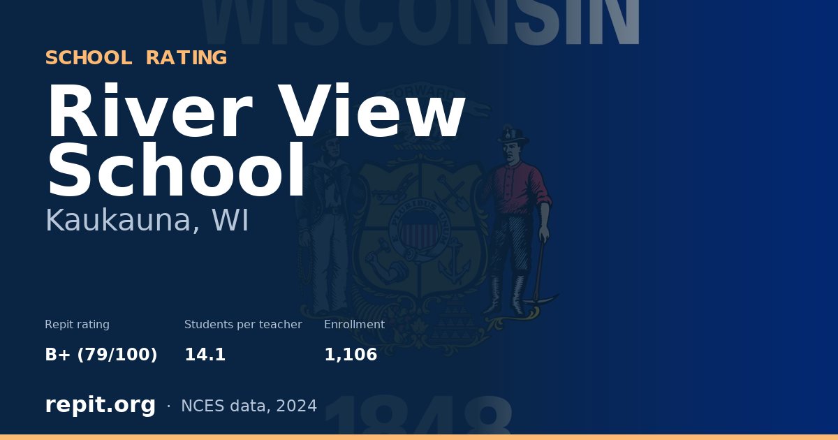 River View School, Kaukauna, WI — Repit school rating B+ (79/100)