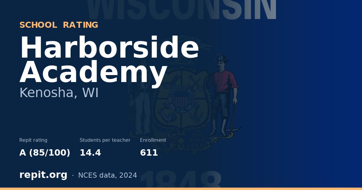 Harborside Academy, Kenosha, WI — Repit school rating A (85/100)