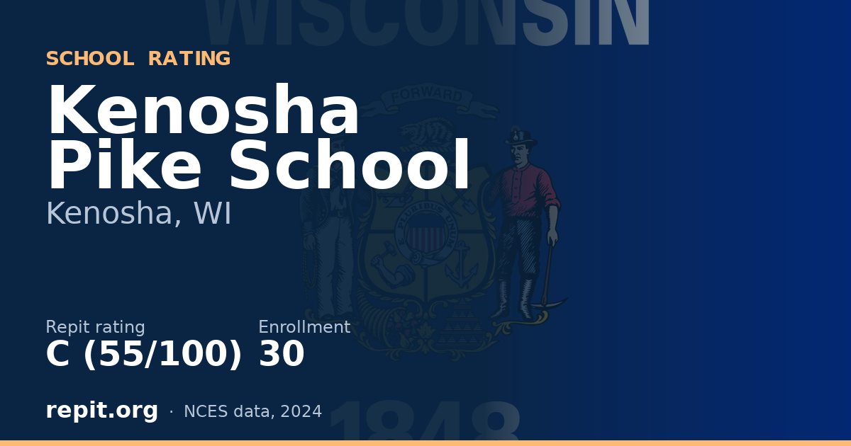 Kenosha Pike School, Kenosha, WI — Repit school rating C (55/100)