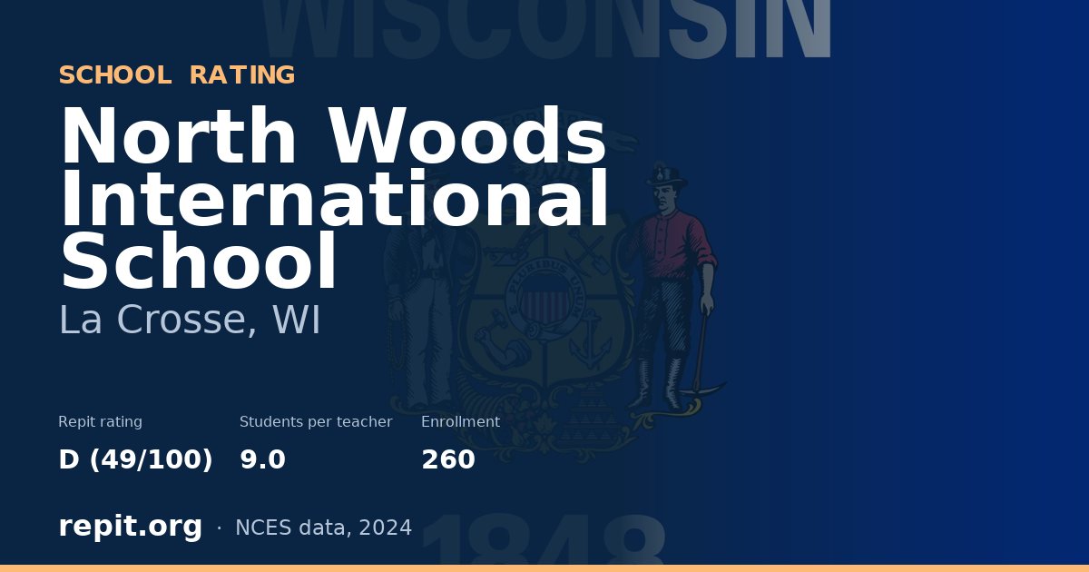 North Woods International School, La Crosse, WI — Repit school rating D (49/100)