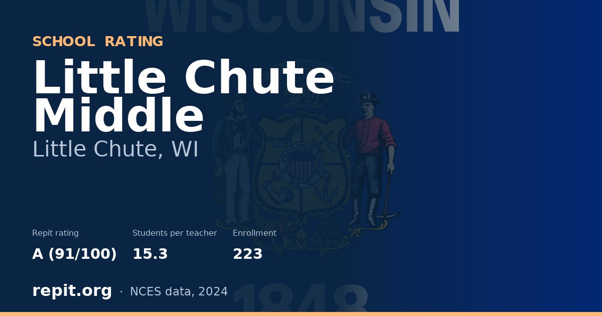 Little Chute Middle, Little Chute, WI — Repit school rating A (91/100)