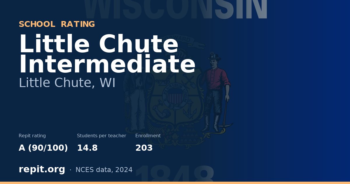 Little Chute Intermediate, Little Chute, WI — Repit school rating A (90/100)