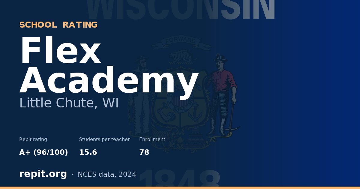 Flex Academy, Little Chute, WI — Repit school rating A+ (96/100)