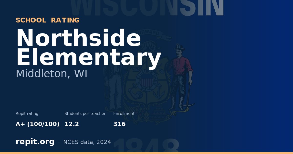 Northside Elementary, Middleton, WI — Repit school rating A+ (100/100)