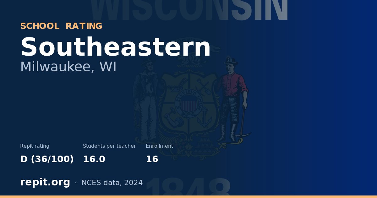 Southeastern, Milwaukee, WI — Repit school rating D (36/100)