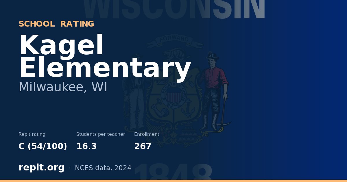 Kagel Elementary, Milwaukee, WI — Repit school rating C (54/100)
