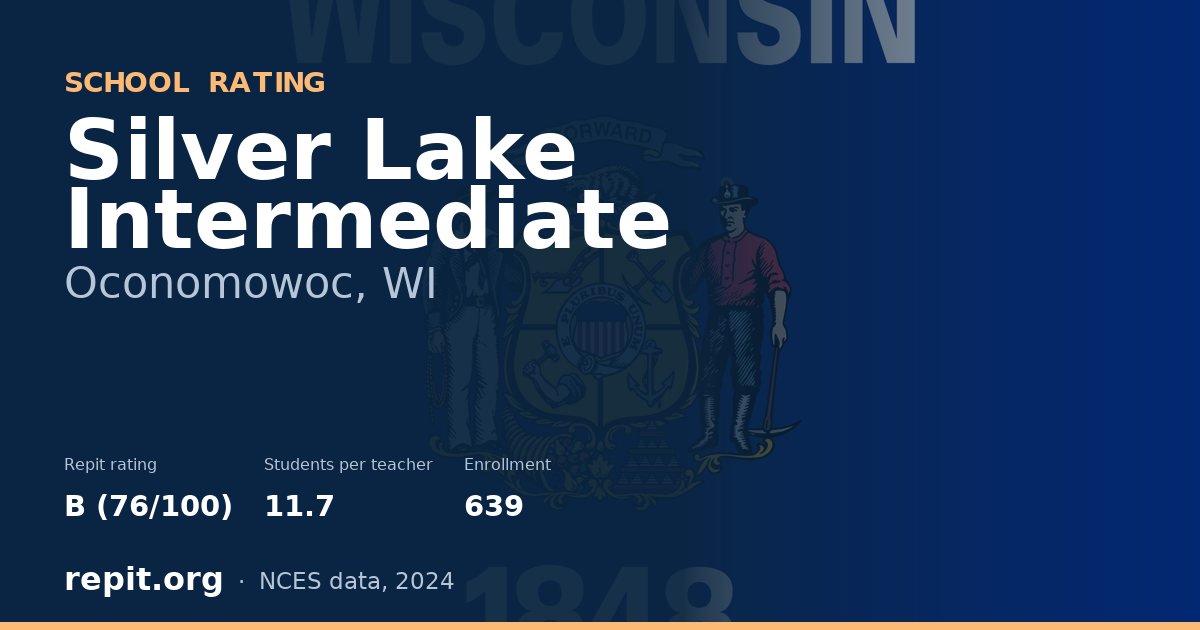 Silver Lake Intermediate, Oconomowoc, WI — Repit school rating B (76/100)