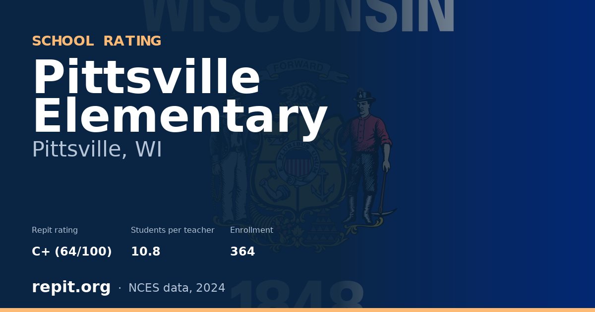Pittsville Elementary, Pittsville, WI — Repit school rating C+ (64/100)