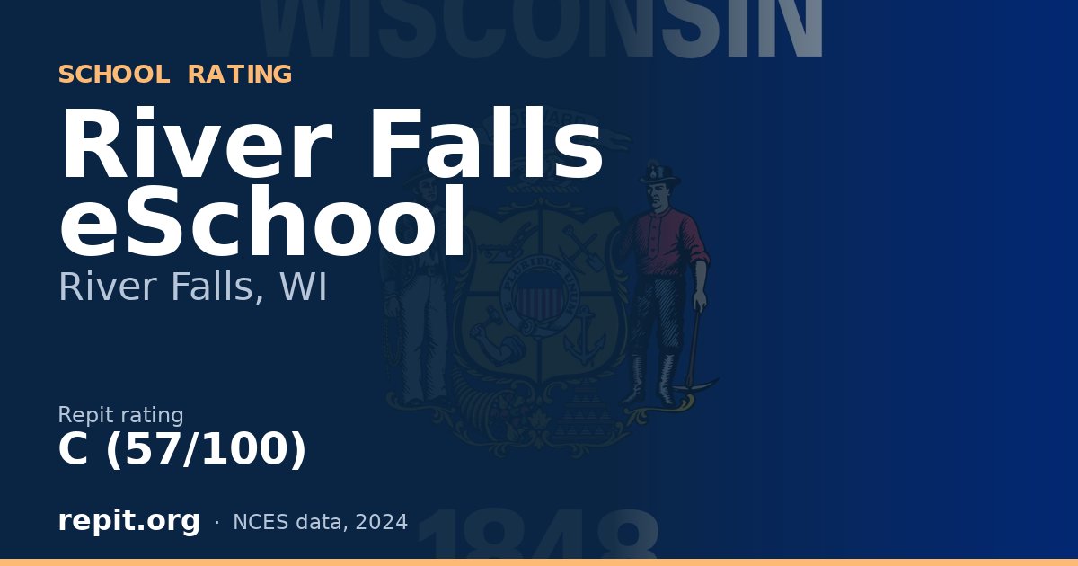 River Falls eSchool, River Falls, WI — Repit school rating C (57/100)