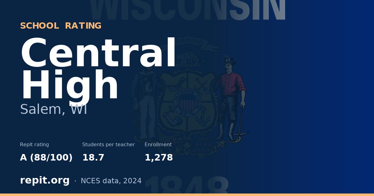 Central High, Salem, WI — Repit school rating A (88/100)