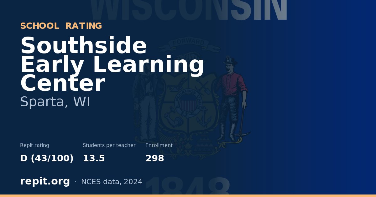 Southside Early Learning Center, Sparta, WI — Repit school rating D (43/100)