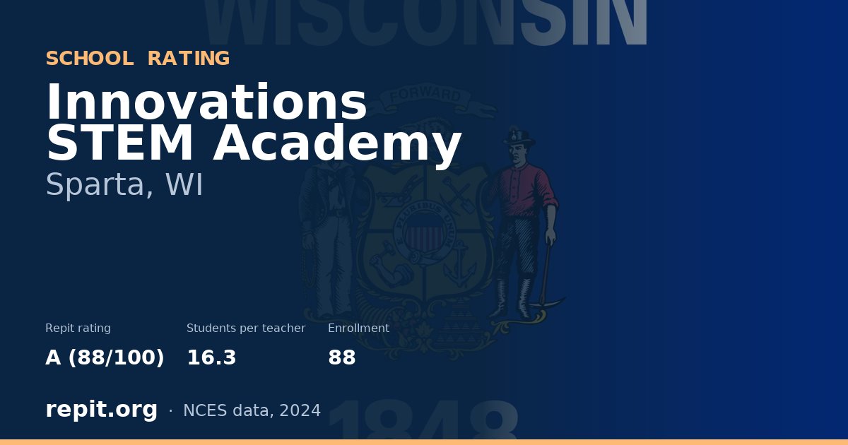 Innovations STEM Academy, Sparta, WI — Repit school rating A (88/100)
