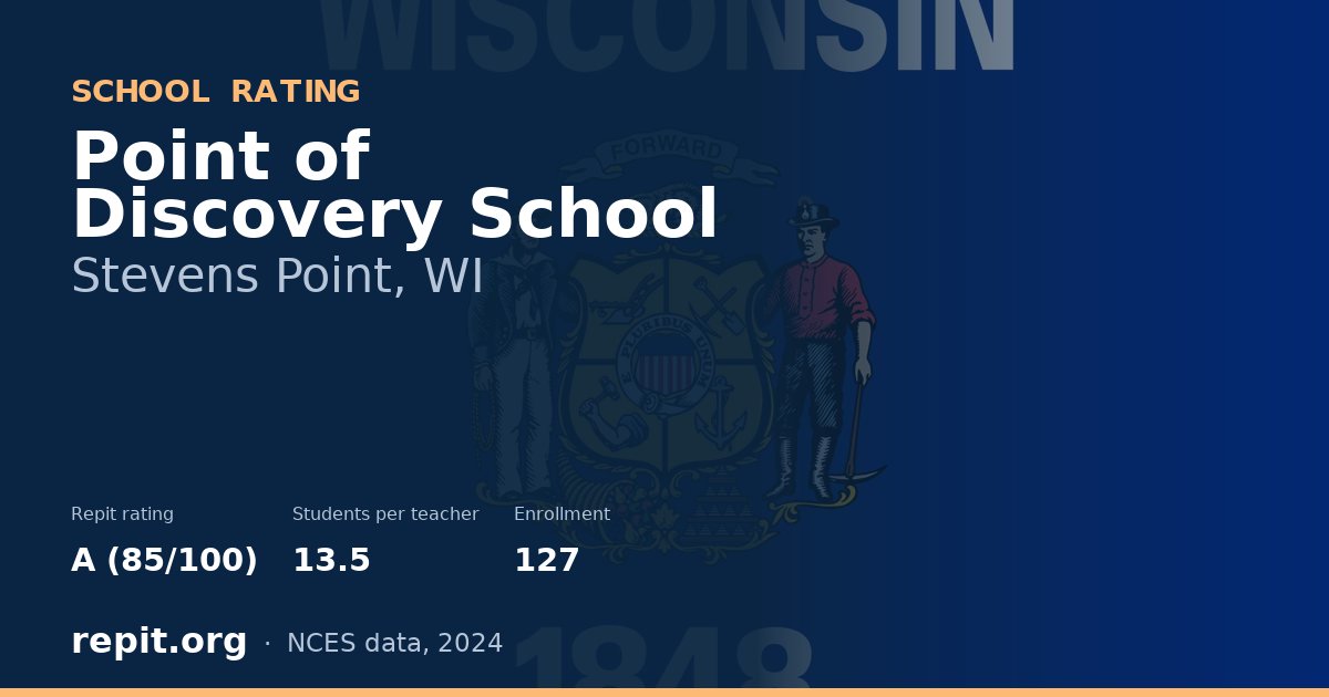 Point of Discovery School, Stevens Point, WI — Repit school rating A (85/100)