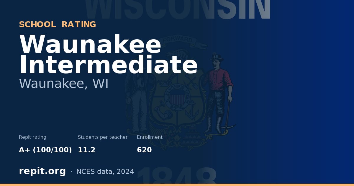 Waunakee Intermediate, Waunakee, WI — Repit school rating A+ (100/100)