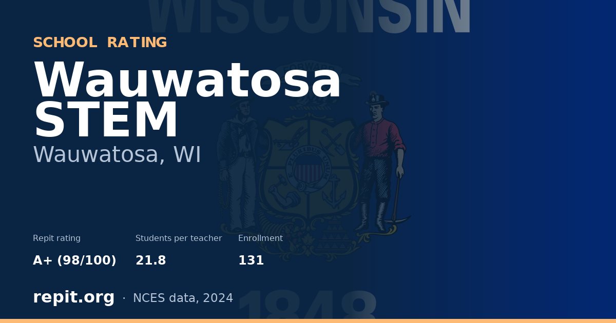 Wauwatosa STEM, Wauwatosa, WI — Repit school rating A+ (98/100)