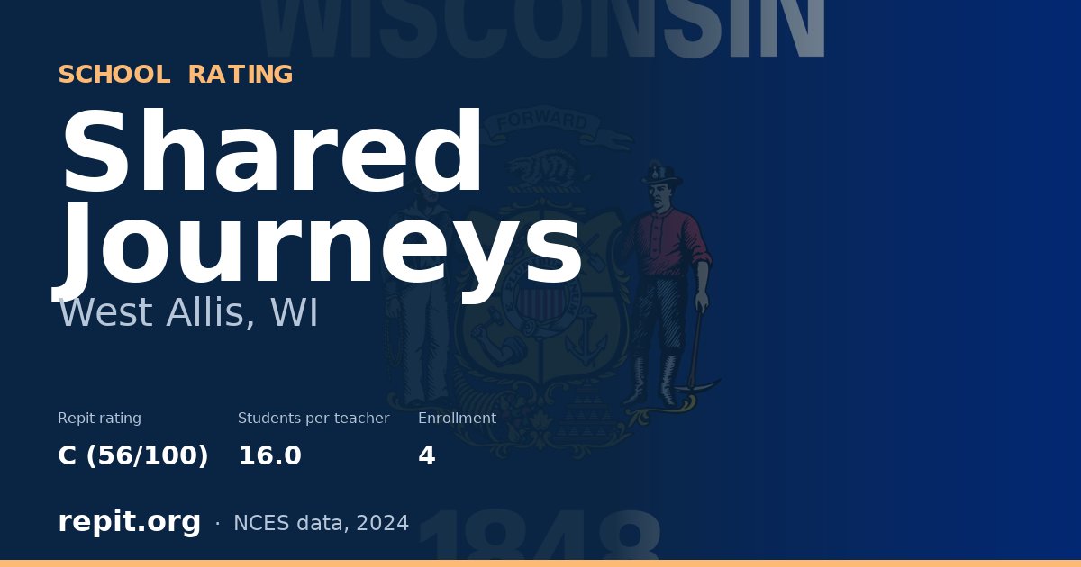 Shared Journeys, West Allis, WI — Repit school rating C (56/100)
