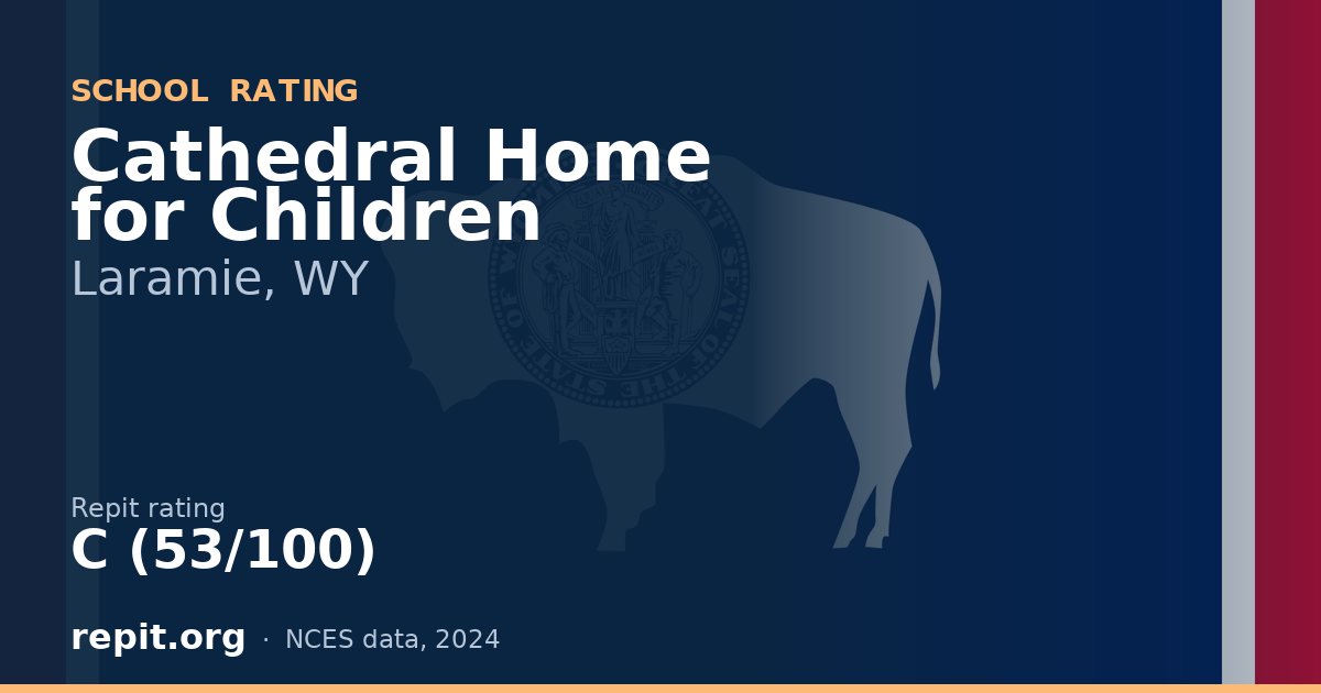 Cathedral Home for Children, Laramie, WY — Repit school rating C (53/100)